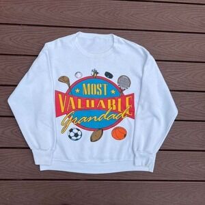 Vintage Delta 50/50 USA Made Sweatshirt Most Valuable Grandad Sports